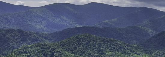 Broad view of the Appalachian Mountains